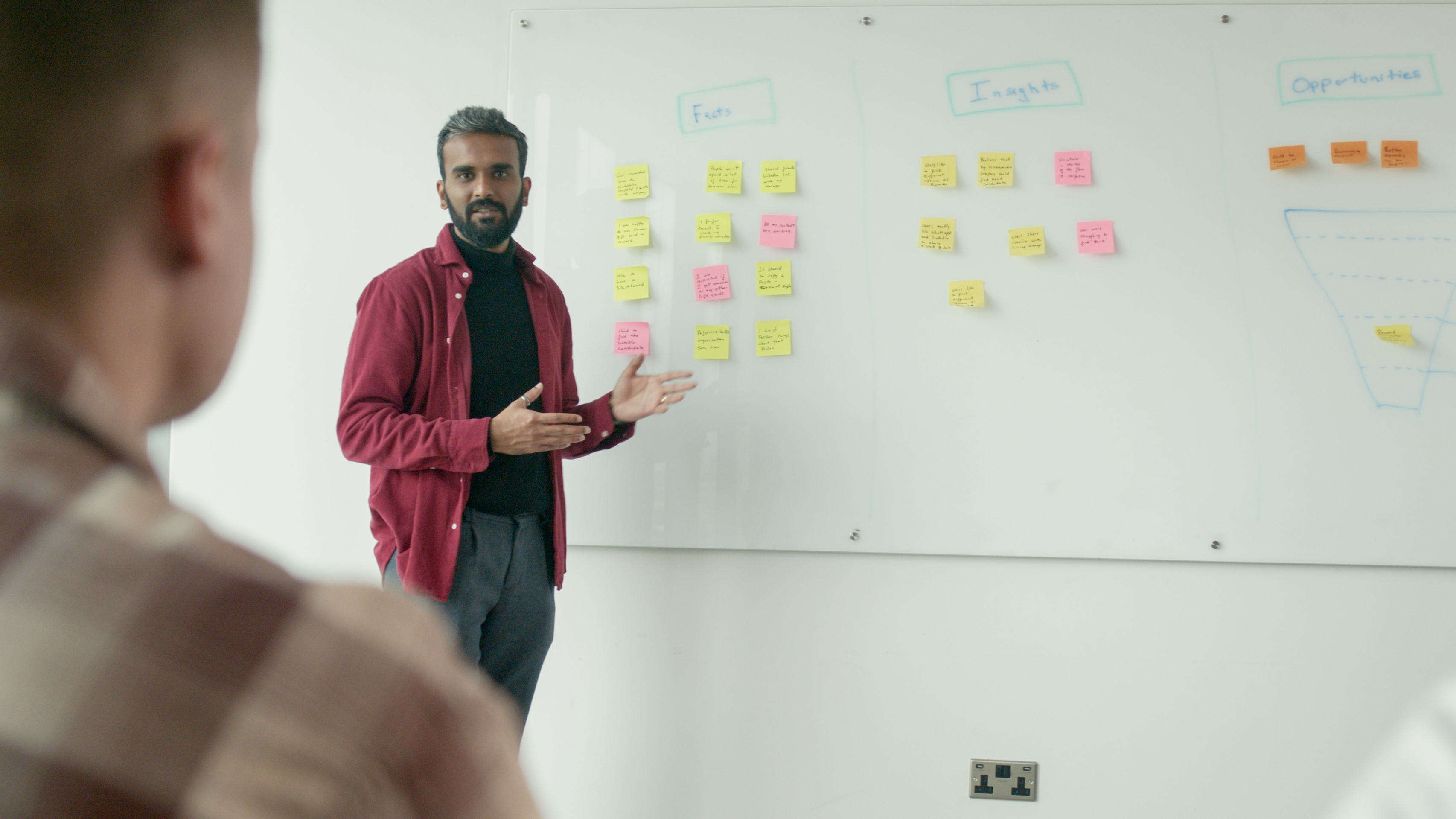 Syed running a CRO research workshop