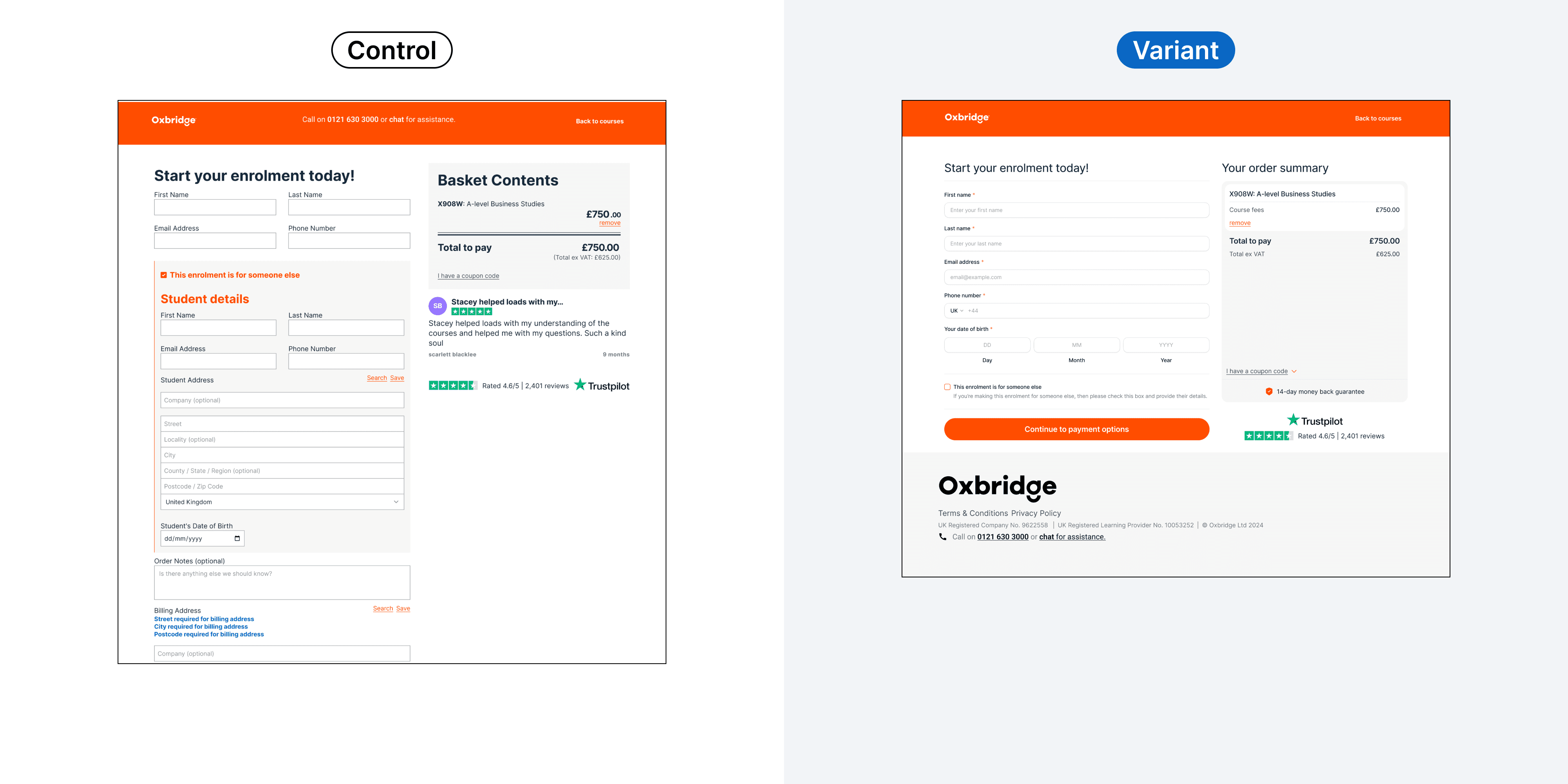 Checkout: flow redesign